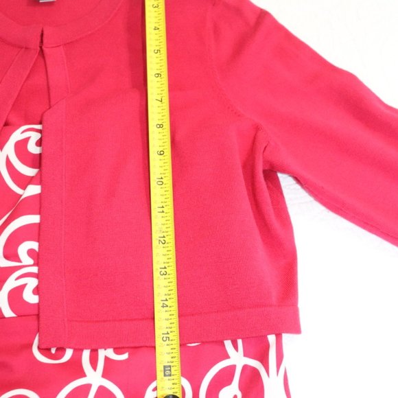 Ann Taylor Dress Spaghetti Strap with Matching Shrug Sweater Size 12P - Picture 13 of 14